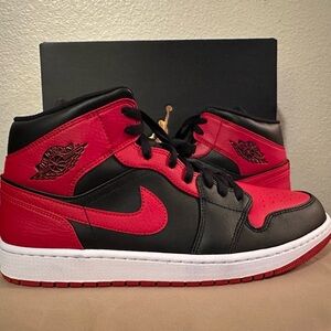 Air Jordan Black and Red Sneakers